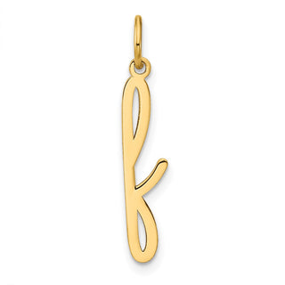 14k Yellow Gold Lower Case Letter F Initial Charm XNA1307Y/F