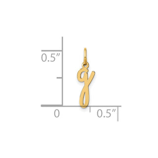 14k Yellow Gold Lower Case Letter G Initial Charm XNA1307Y/G