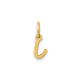 14k Yellow Gold Lower Case Letter I Initial Charm XNA1307Y/I