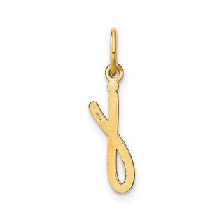 14k Yellow Gold Lower Case Letter J Initial Charm XNA1307Y/J