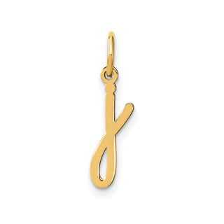 14k Yellow Gold Lower Case Letter J Initial Charm XNA1307Y/J