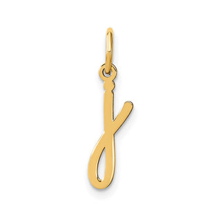 14k Yellow Gold Lower Case Letter J Initial Charm XNA1307Y/J