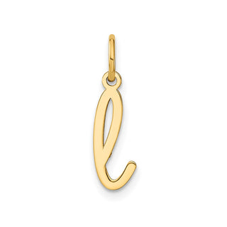 14k Yellow Gold Lower Case Letter L Initial Charm XNA1307Y/L