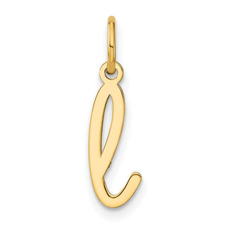 14k Yellow Gold Lower Case Letter L Initial Charm XNA1307Y/L