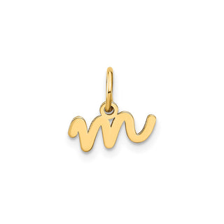 14k Yellow Gold Lower Case Letter M Initial Charm XNA1307Y/M