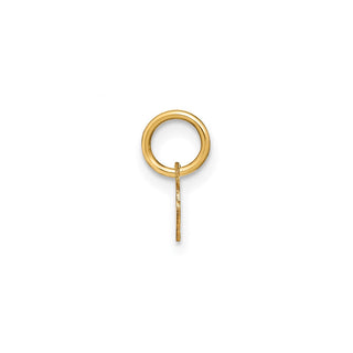 14k Yellow Gold Lower Case Letter N Initial Charm XNA1307Y/N
