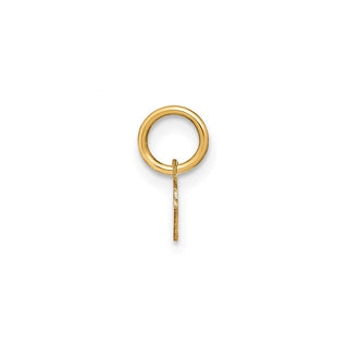 14k Yellow Gold Lower Case Letter N Initial Charm XNA1307Y/N