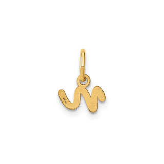 14k Yellow Gold Lower Case Letter N Initial Charm XNA1307Y/N