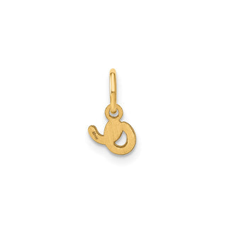 14k Yellow Gold Lower Case Letter O Initial Charm XNA1307Y/O