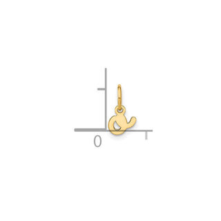 14k Yellow Gold Lower Case Letter O Initial Charm XNA1307Y/O