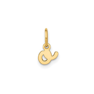 14k Yellow Gold Lower Case Letter O Initial Charm XNA1307Y/O