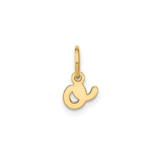 14k Yellow Gold Lower Case Letter O Initial Charm XNA1307Y/O