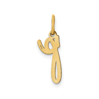 14k Yellow Gold Lower Case Letter P Initial Charm XNA1307Y/P