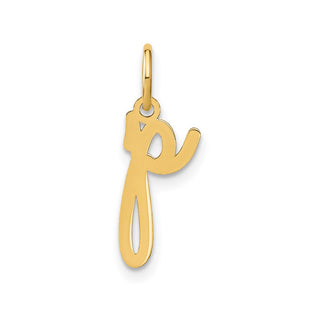 14k Yellow Gold Lower Case Letter P Initial Charm XNA1307Y/P