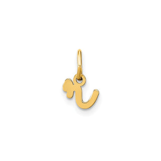 14k Yellow Gold Lower Case Letter R Initial Charm XNA1307Y/R