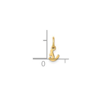 14k Yellow Gold Lower Case Letter S Initial Charm XNA1307Y/S
