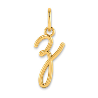 14k Yellow Gold Lower Case Letter Z Initial Charm XNA1307Y/Z