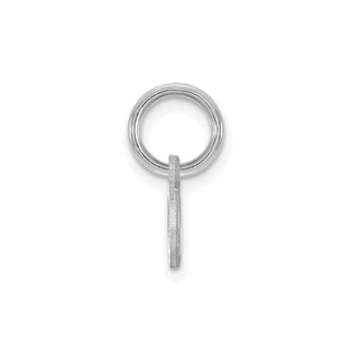 14k White Gold Lower Case Letter A Initial Charm