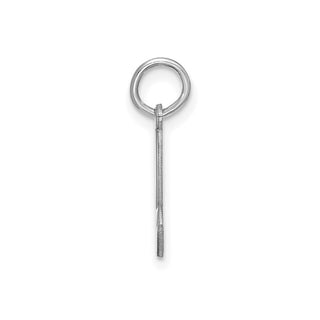 14k White Gold Lower Case Letter B Initial Charm