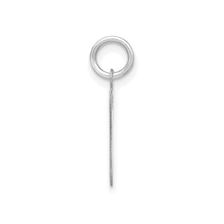 14k White Gold Lower Case Letter G Initial Charm