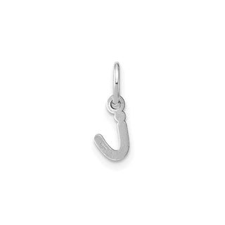 14k White Gold Lower Case Letter I Initial Charm
