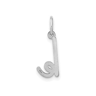 14k White Gold Lower Case Letter K Initial Charm
