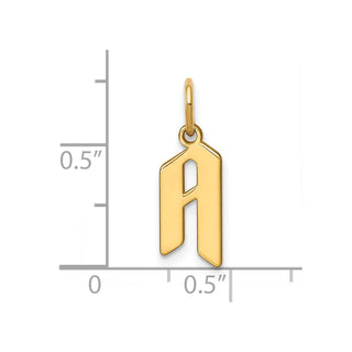 14k Yellow Gold Letter A Initial Charm XNA1335Y/A