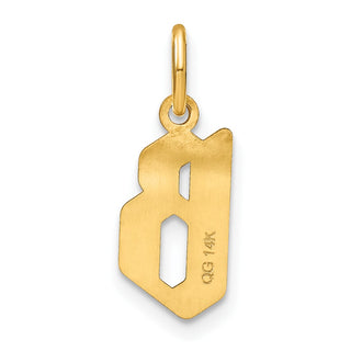 14k Yellow Gold Letter B Initial Charm XNA1335Y/B