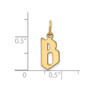 14k Yellow Gold Letter B Initial Charm XNA1335Y/B