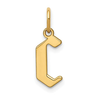14k Yellow Gold Letter C Initial Charm XNA1335Y/C