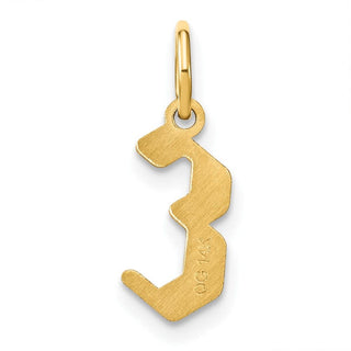 14k Yellow Gold Letter E Initial Charm XNA1335Y/E