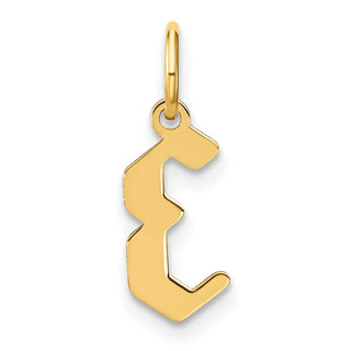 14k Yellow Gold Letter E Initial Charm XNA1335Y/E