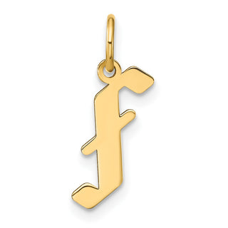 14k Yellow Gold Letter F Initial Charm XNA1335Y/F