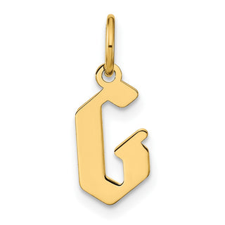 14k Yellow Gold Letter G Initial Charm XNA1335Y/G