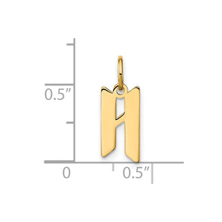 14k Yellow Gold Letter H Initial Charm XNA1335Y/H