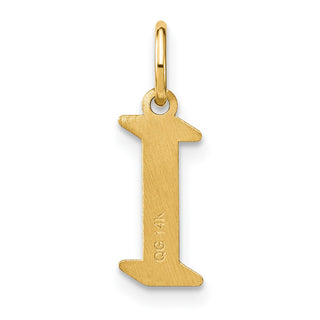 14k Yellow Gold Letter I Initial Charm XNA1335Y/I