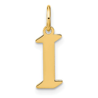 14k Yellow Gold Letter I Initial Charm XNA1335Y/I
