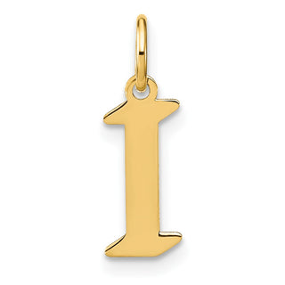 14k Yellow Gold Letter I Initial Charm XNA1335Y/I