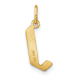 14k Yellow Gold Letter J Initial Charm XNA1335Y/J