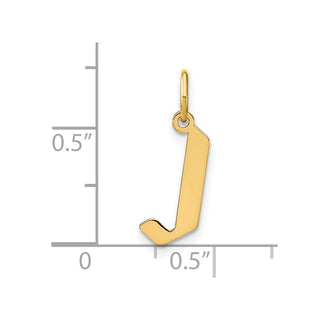 14k Yellow Gold Letter J Initial Charm XNA1335Y/J