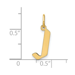 14k Yellow Gold Letter J Initial Charm XNA1335Y/J