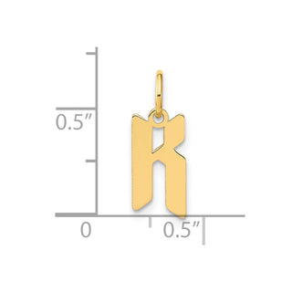 14k Yellow Gold Letter K Initial Charm XNA1335Y/K