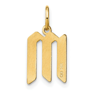 14k Yellow Gold Letter M Initial Charm XNA1335Y/M