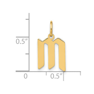 14k Yellow Gold Letter M Initial Charm XNA1335Y/M