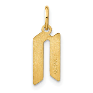14k Yellow Gold Letter N Initial Charm XNA1335Y/N