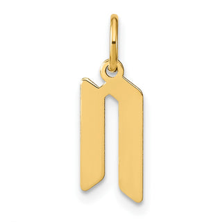 14k Yellow Gold Letter N Initial Charm XNA1335Y/N