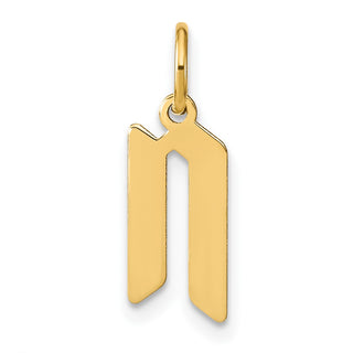 14k Yellow Gold Letter N Initial Charm XNA1335Y/N
