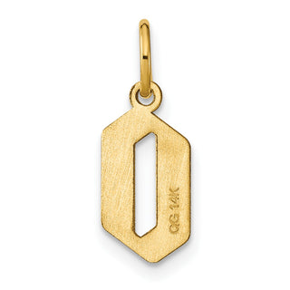 14k Yellow Gold Letter O Initial Charm XNA1335Y/O