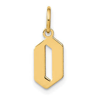 14k Yellow Gold Letter O Initial Charm XNA1335Y/O