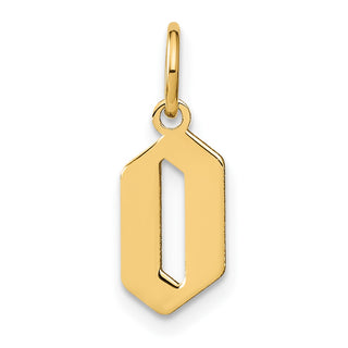 14k Yellow Gold Letter O Initial Charm XNA1335Y/O